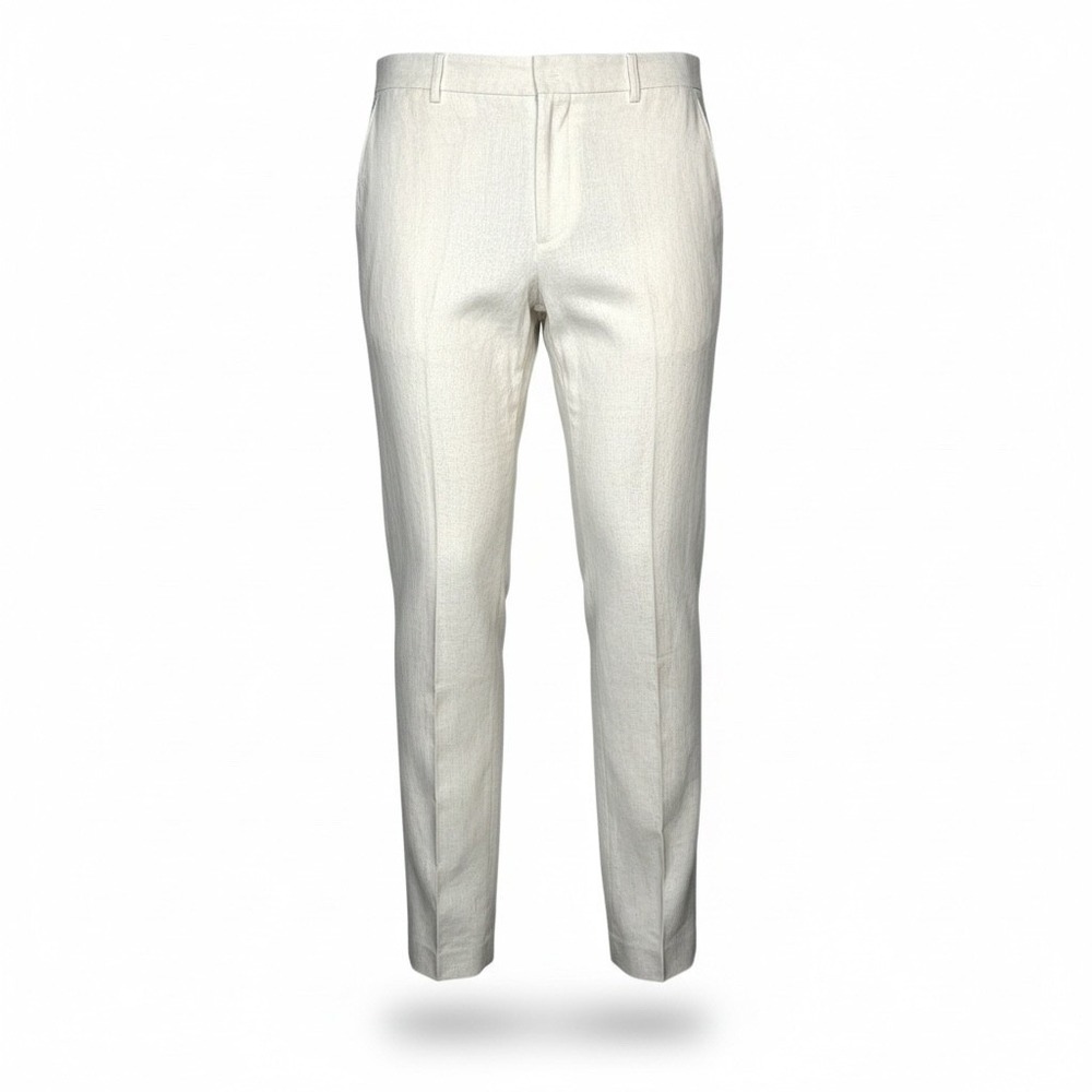 Lauren Ralph Lauren Edita Linen Trousers Womens 6 White Dress Pants Classic